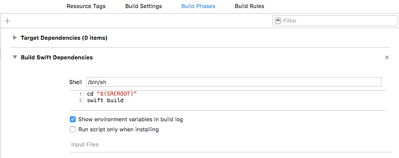 Build Phases